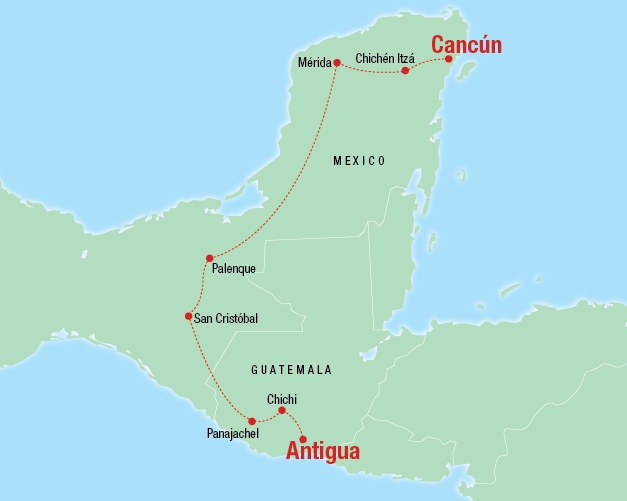 Markets & Mayans - Karte